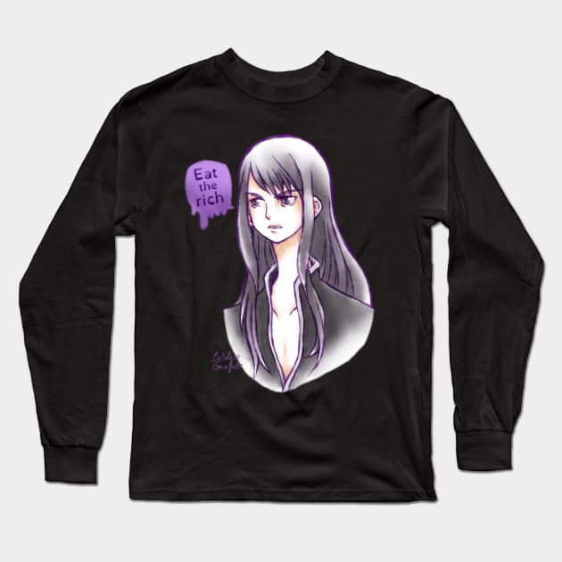 Eat the Rich - Yuri Lowell Tales of Phantasia Anime Fan Art Long Sleeve T-Shirt by BonBonBunny